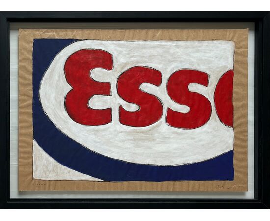 Esso - Screenprint by Mario Schifano (Homs 1934 - Rome 1998)