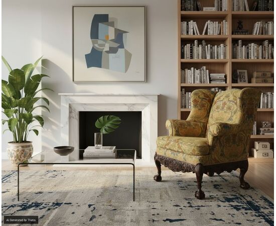 Mahogany armchair, England, 19th century