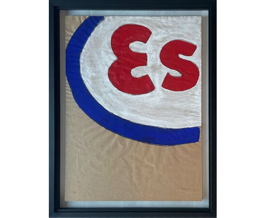 Es (so) - Serigraphy by Mario Schifano (Homs 1934 - Rome 1998)