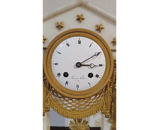 OROLOGIO A TEMPIETTO NEOCLASSICO FINE XVIII SECOLO