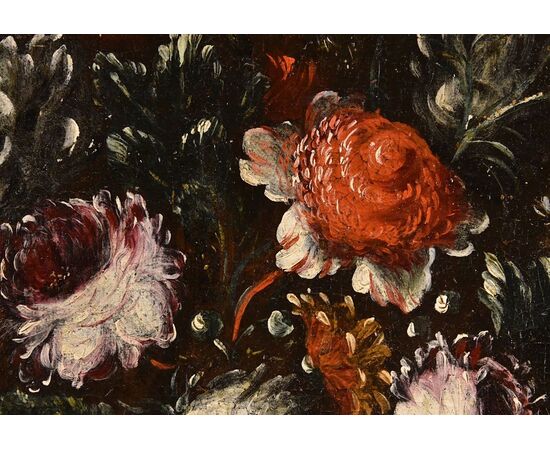 Floral composition in embossed vase, Francesca Volò Smiller (Milan, 1657 - 1700)