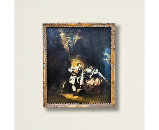 
Festa Galante – Dipinto ad oliosu tela, Scuola Francese (XIX secolo)