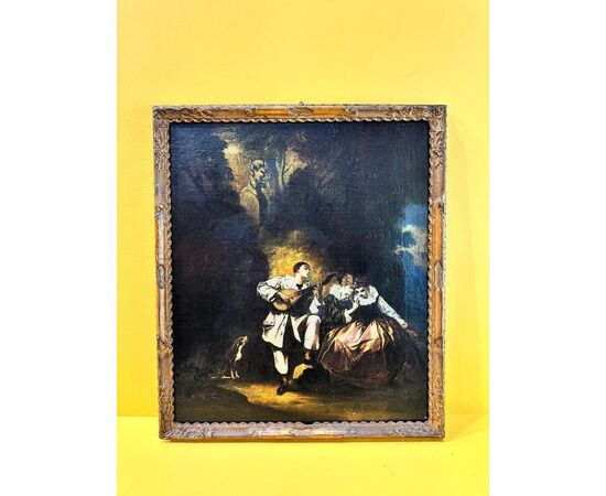 
Festa Galante – Dipinto ad oliosu tela, Scuola Francese (XIX secolo)