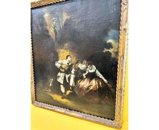 
Festa Galante – Dipinto ad oliosu tela, Scuola Francese (XIX secolo)