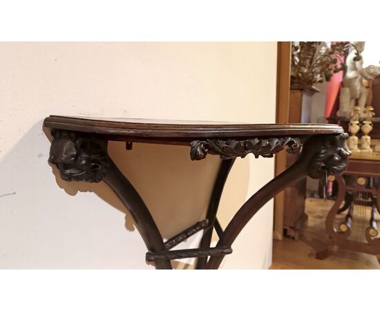 SOLID WALNUT CONSOLE, SECOND HALF OF THE 18TH CENTURY