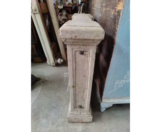 Esclusiva coppia di balaustre in marmo lumachella - H 75 cm - Venezia