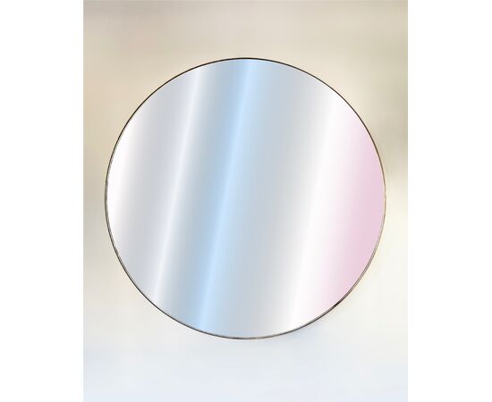 Round mirror with brass profile - Ø 150 cm
