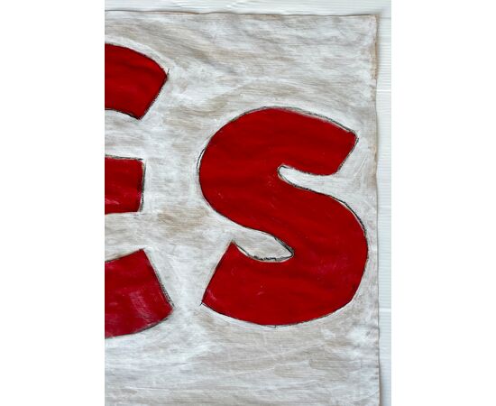 Es (so) - Serigraphy by Mario Schifano (Homs 1934 - Rome 1998)