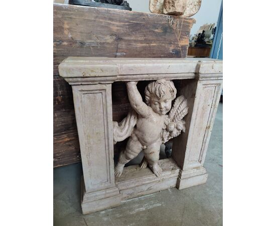 Esclusiva coppia di balaustre in marmo lumachella - H 75 cm - Venezia