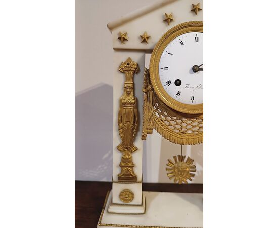 OROLOGIO A TEMPIETTO NEOCLASSICO FINE XVIII SECOLO