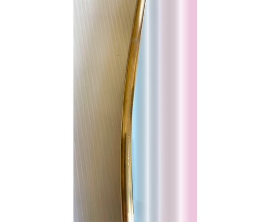 Round mirror with brass profile - Ø 150 cm