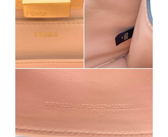 FENDI Borsa a Mano in Pelle Col. Rosa Peekaboo ISeeU M