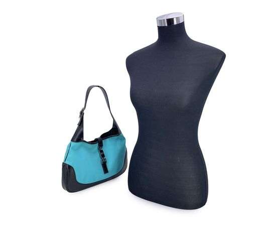 GUCCI Borsa Hobo in Tela Col. Turchese Jackie M