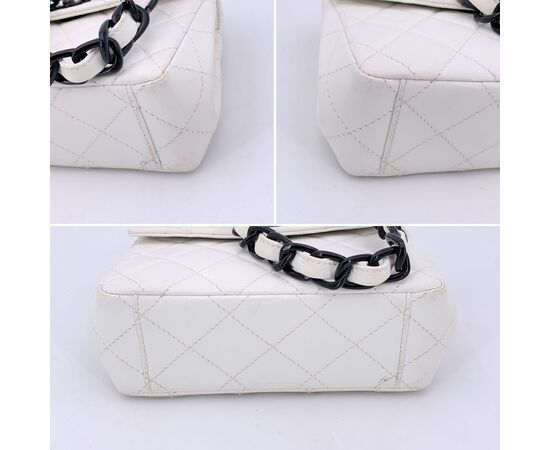 CHANEL Borsa a Tracolla Vintage in Pelle Col. Bianco Timeless/Classique S