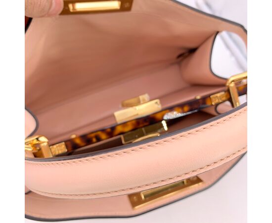 FENDI Borsa a Mano in Pelle Col. Rosa Peekaboo ISeeU M