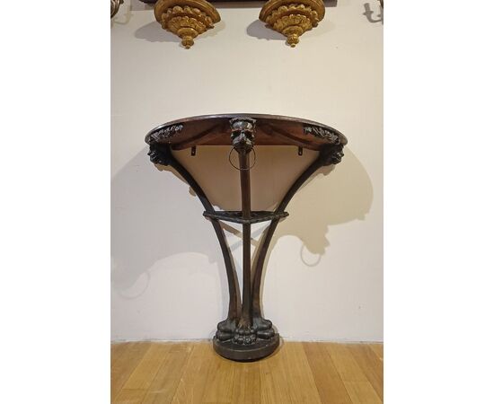 SOLID WALNUT CONSOLE, SECOND HALF OF THE 18TH CENTURY