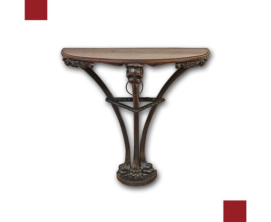 SOLID WALNUT CONSOLE, SECOND HALF OF THE 18TH CENTURY