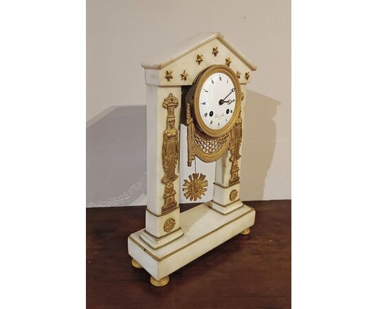 OROLOGIO A TEMPIETTO NEOCLASSICO FINE XVIII SECOLO