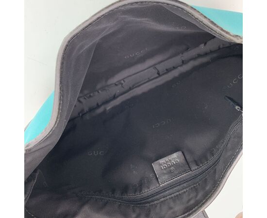 GUCCI Borsa Hobo in Tela Col. Turchese Jackie M