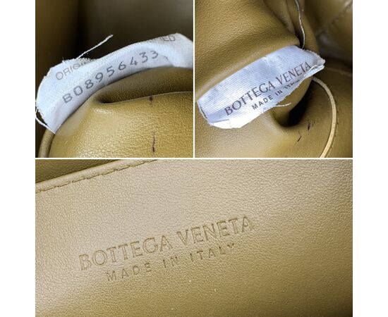 BOTTEGA VENETA Pochette in Pelle Col. Beige Pouch M