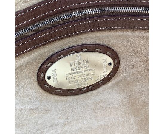 FENDI Borsa a Mano in Pelle Col. Marrone L