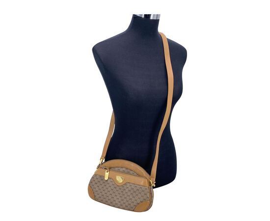 GUCCI Borsa a Tracolla Vintage in Tela Col. Beige Ophidia Zip S