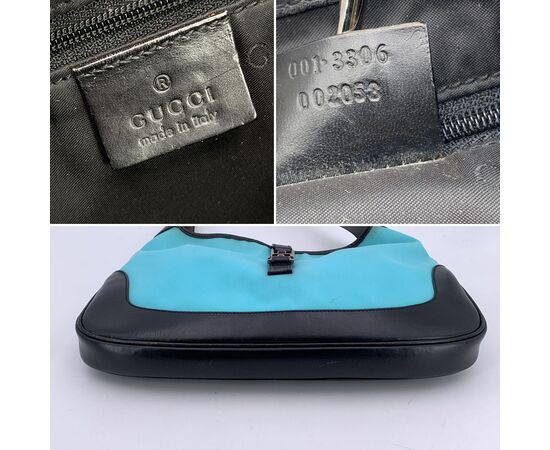 GUCCI Borsa Hobo in Tela Col. Turchese Jackie M