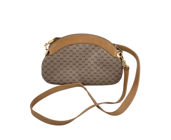 GUCCI Borsa a Tracolla Vintage in Tela Col. Beige Ophidia Zip S