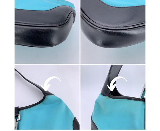 GUCCI Borsa Hobo in Tela Col. Turchese Jackie M