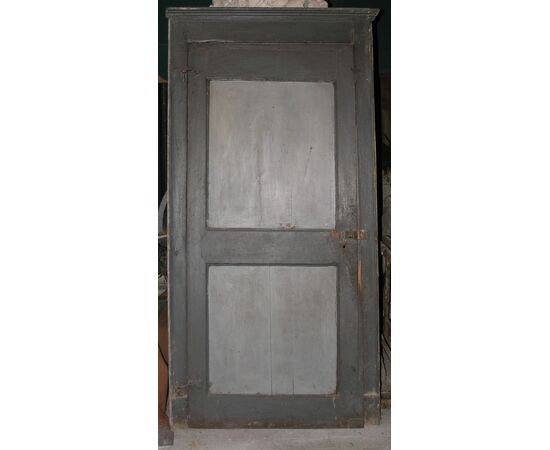 pts596 10 lacquered doors with frame, mis. h 220 cm x width. 110 doors pulling, mis. h 203 cm x 90