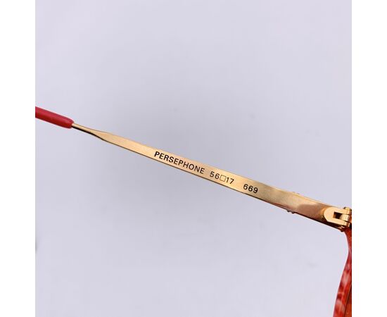 YVES SAINT LAURENT Occhiali da Sole Vintage in Acetato Col. Rosso