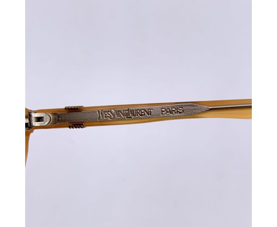 YVES SAINT LAURENT Occhiali da Sole Vintage in Acetato Col. Beige