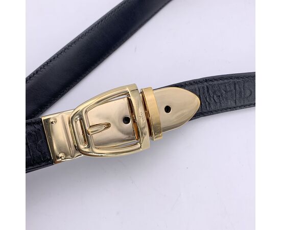 GUCCI Cintura in Pelle Col. Nero