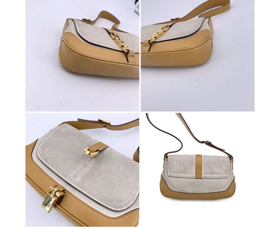 GUCCI Borsa Hobo in Camoscio Col. Beige Jackie S