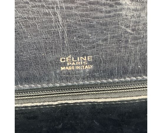 CELINE Borsa a Tracolla Vintage in Tela Col. Nero Clasp box M