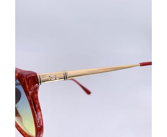 YVES SAINT LAURENT Occhiali da Sole Vintage in Acetato Col. Rosso