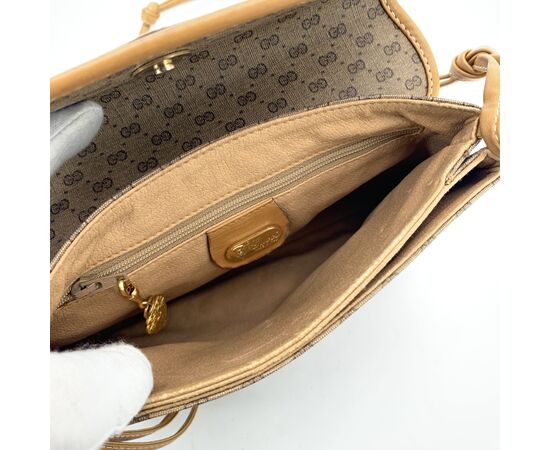 GUCCI Borsa a Tracolla Vintage in Tela Col. Beige Ophidia S