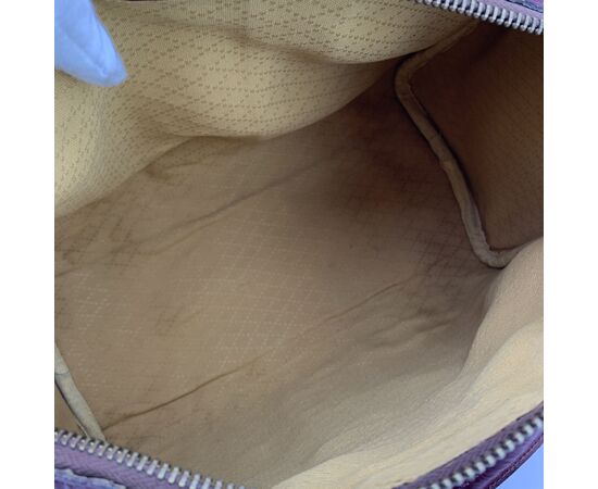 GUCCI Borsa a Mano Vintage in Camoscio Col. Bordeaux Boston M