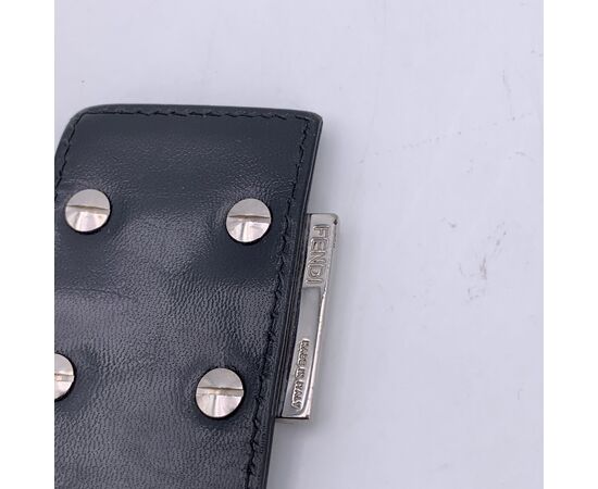 FENDI Borsa a Tracolla in Tela Col. Nero Baguette S