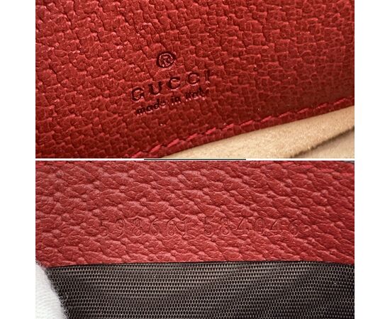 GUCCI Zaino in Tela Col. Rosso Ophidia Round S