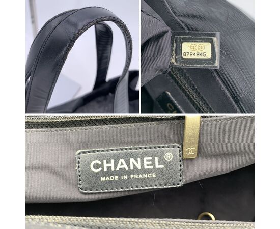 CHANEL Borsa Shopper in Tela Col. Nero New Travel Line M