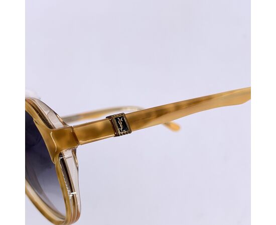 YVES SAINT LAURENT Occhiali da Sole Vintage in Acetato Col. Beige