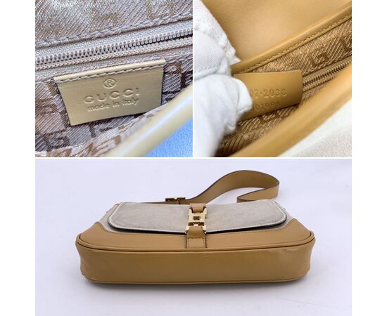GUCCI Borsa Hobo in Camoscio Col. Beige Jackie S