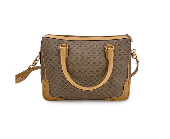 GUCCI Borsa a Mano Vintage in Tela Col. Beige M