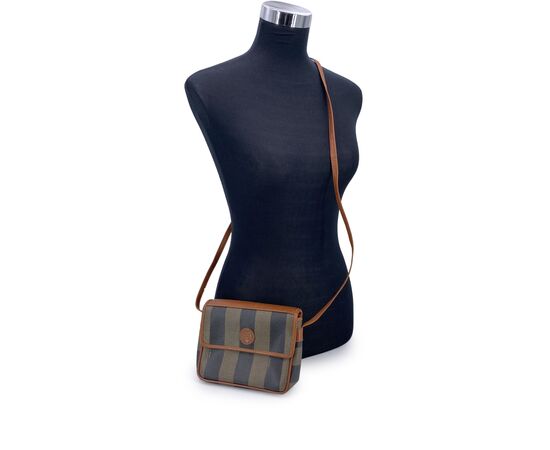 FENDI Borsa a Tracolla Vintage in Tela Col. Marrone S