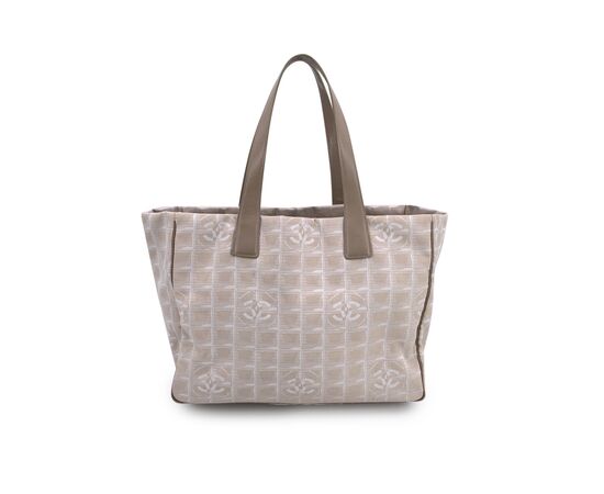 CHANEL Borsa Shopper Vintage in Tela Col. Beige Classic CC Shopping M