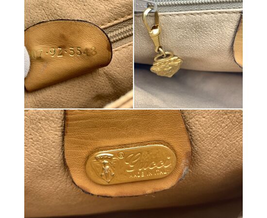 GUCCI Borsa a Tracolla Vintage in Tela Col. Beige Ophidia S
