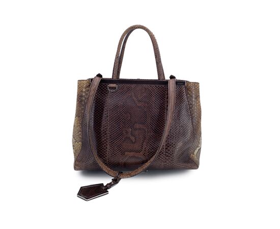 FENDI Borsa Shopper in Pelle Col. Marrone 2Jours M