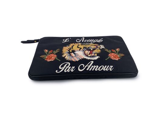 GUCCI Borsa Ventiquattrore in Tela Col. Nero M