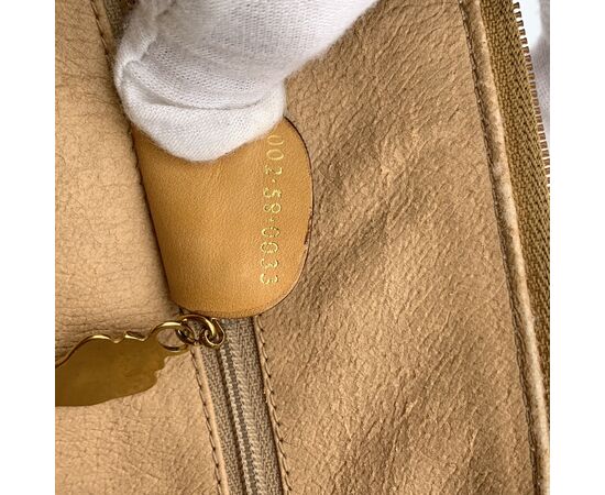 GUCCI Borsa a Mano Vintage in Tela Col. Beige M